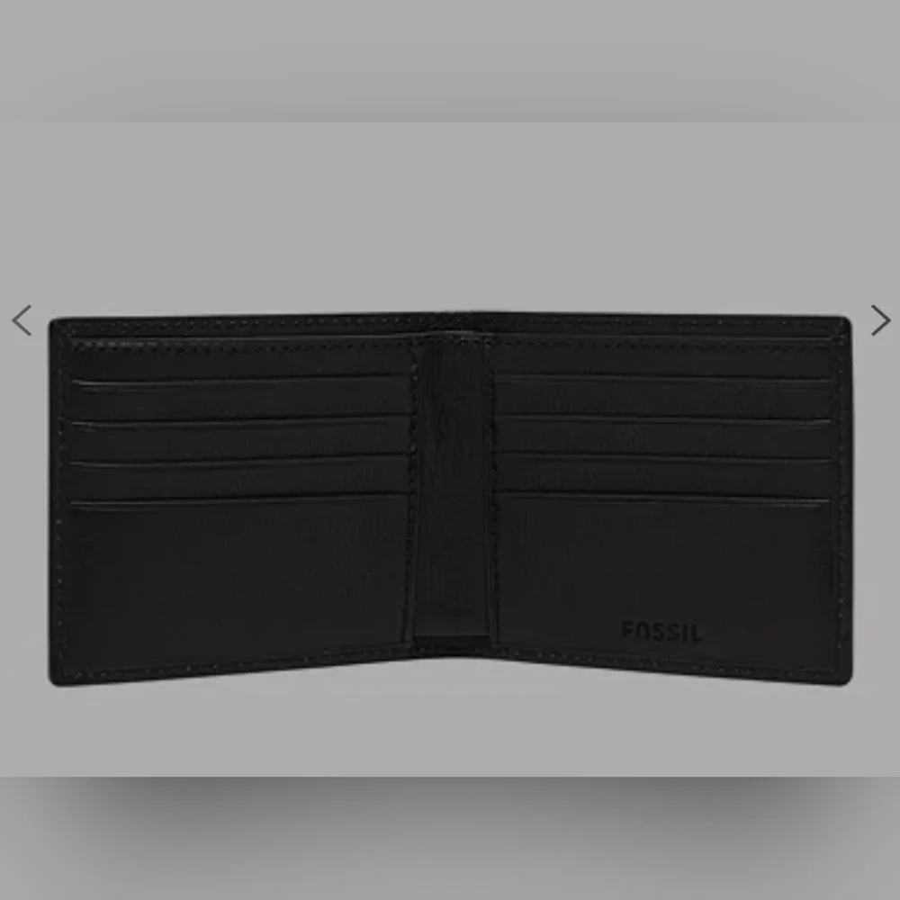 Fossil Lufkin‎ Bifold Men's Wallet Black/ Brown